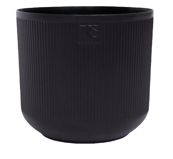 Горшок VipSet Росси с дренажной системой черный, 3,1 л