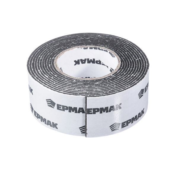 Ермак лента клеящая монтажная 2-х сторонняя, для авто, 30мм x 2м черная