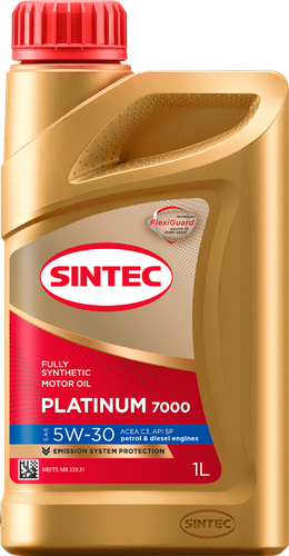 

Масло моторное Sintec Platinum 7000 5W-30 C3 SP, Арт. 600148, 1л