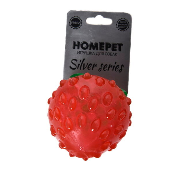 HOMEPET SILVER SERIES Игрушка для собак Клубника охлаждающий 9х8х8 см