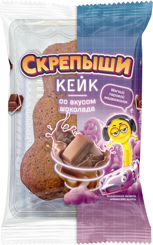 Кейк Скрепыши Мишка со вкусом шоколада 100г