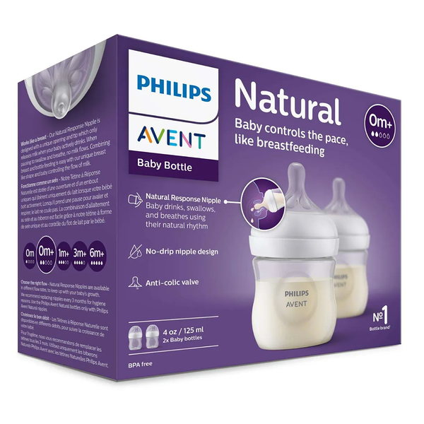 Бутылочка Philips Avent Natural Response для кормления арт. SCY900/02 125 мл 2 шт