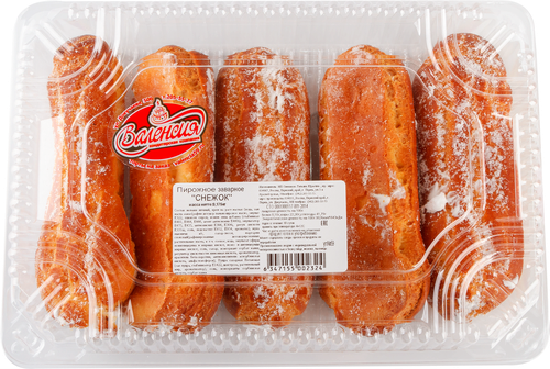 

Пирожное заварное ВАЛЕНСИЯ со сливками, 175г