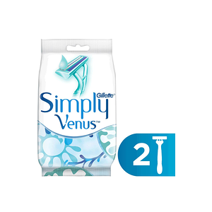 Бритвенный станок Venus Simply женский одноразовый 2 лезвия 2 шт