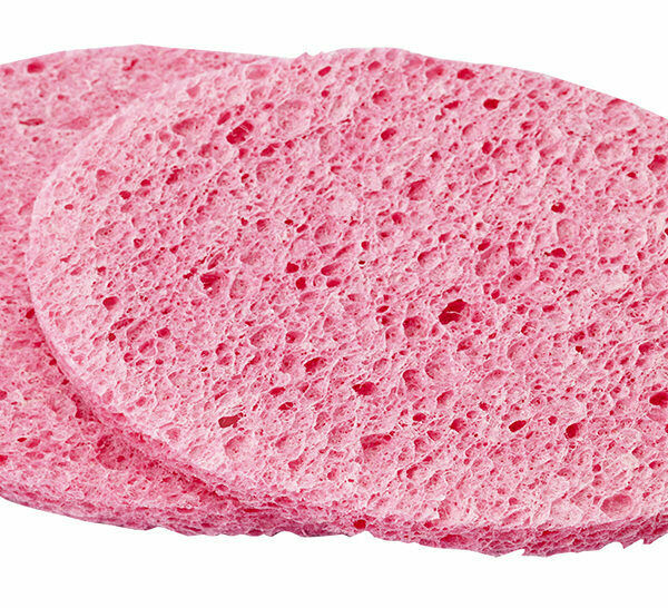 Гурмандиз Губка целлюлозная для умывания розовая, 2 шт.