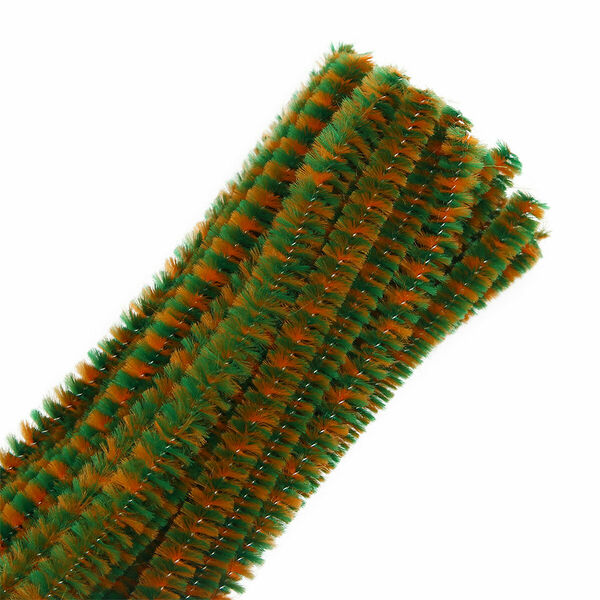 Проволока синельная двухцветная, 6мм*300мм, 30шт/упак, Astra&Craft(B-057 желтый/зеленый)