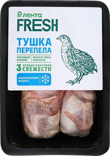 Перепел ЛЕНТА FRESH замороженный, 500г