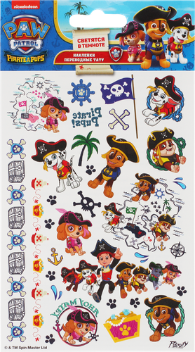 

Наклейки Щенячий Патруль светящиеся переводные 11х20 см
