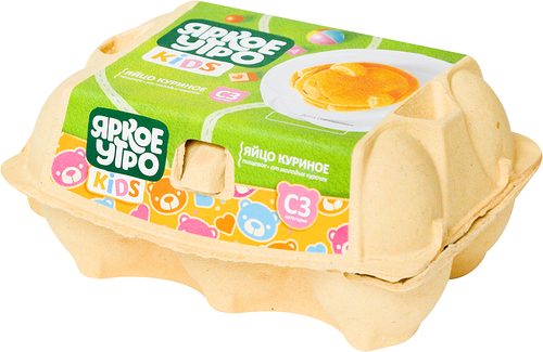 Яйцо куриное ЯРКОЕ УТРО Kids С3, 6шт