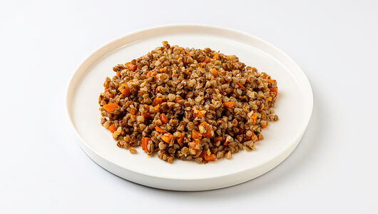 Гречка отварная с овощами 