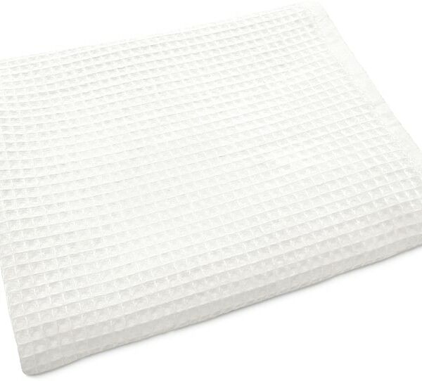 Полотенце вафельное Cottonika молочное 100*150см