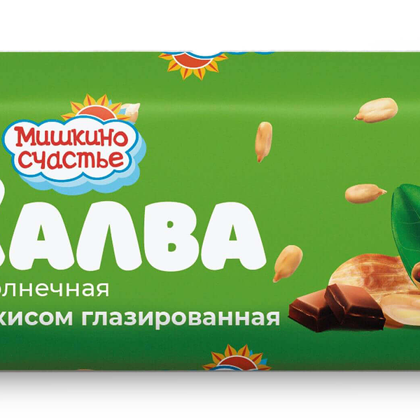 Батончик Халва Мишкино счастье подсолнечная с арахисом