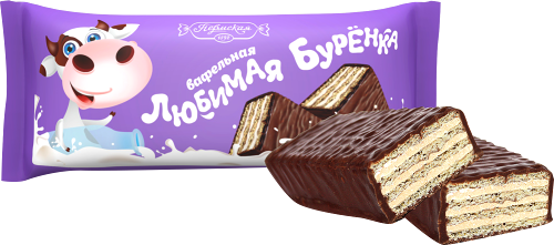 Конфеты Пермская КФ вафельные Любимая Буренка, вес
