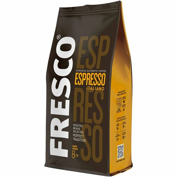 Кофе в зёрнах натуральный жареный Fresco Espresso Italiano, 900 г