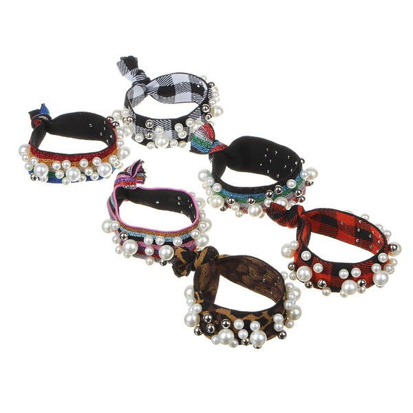 Beriotti резинка для волос, полиэстер, пластик, 10см, 6 цветов