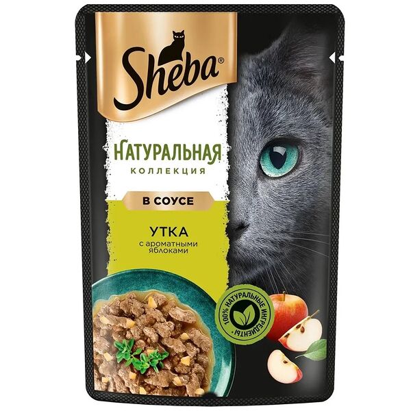 Влажный корм для кошек SHEBA® «Натуральная Коллекция» с уткой и добавлением яблок 75 г
