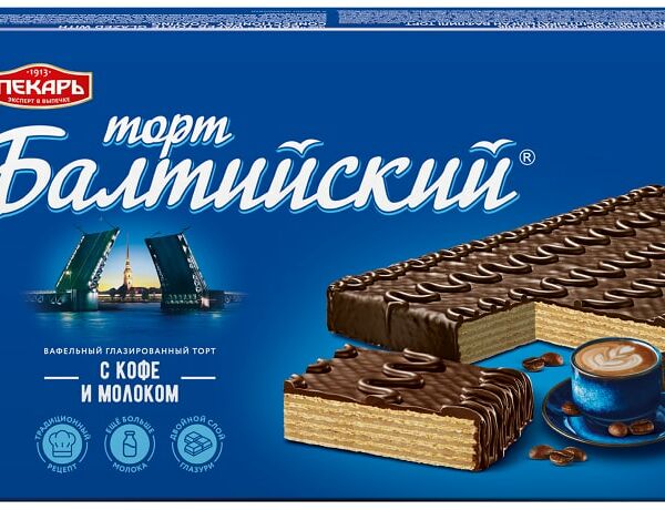 Вафельный торт Пекарь Балтийский 320г