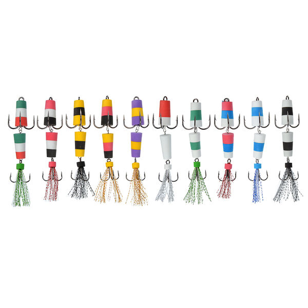 Azor fishing мандула-флажок классическая, 2-х секционная, металл, 8см, 10 цветов в ассортименте