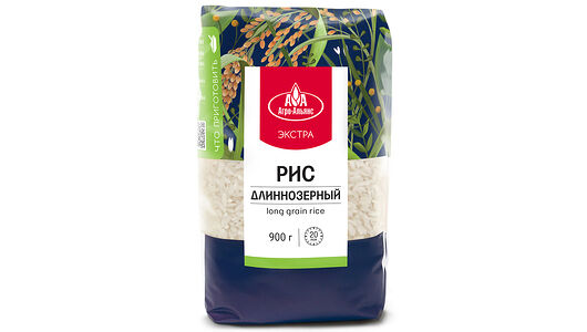 Рис Агро-Альянс Экстра Элитный длиннозерный 900г