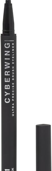 Подводка для глаз Influence Beauty Cyberwing с ультратонкой кистью Черная Тон 01