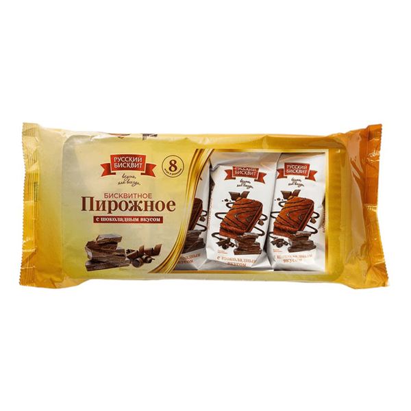 Пирожное Русский бисквит Бисквитное с шоколадным вкусом, 240г
