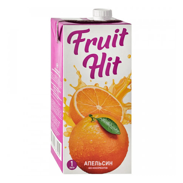 Напиток Fruit Hit апельсиновый сокосодержащий 1 л
