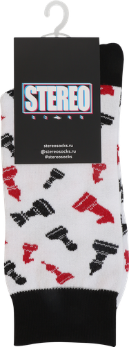 

Носки унисекс StereoSocks Шахматы р. 23–29 белые Арт. 3029