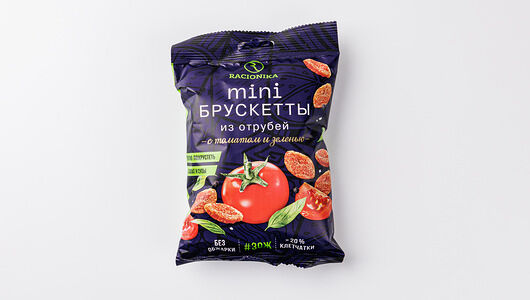 Мини брускетты со вкусом томата и зелени