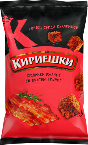 

Сухарики ржаные Кириешки бекон 100 г