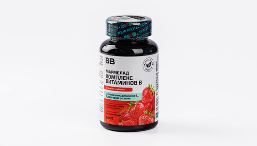 Комплекс витаминов В мармелад со вкусом клубники 