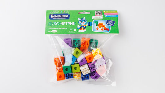 Конструктор развивающий Тимошка Кубометрик 33 детали