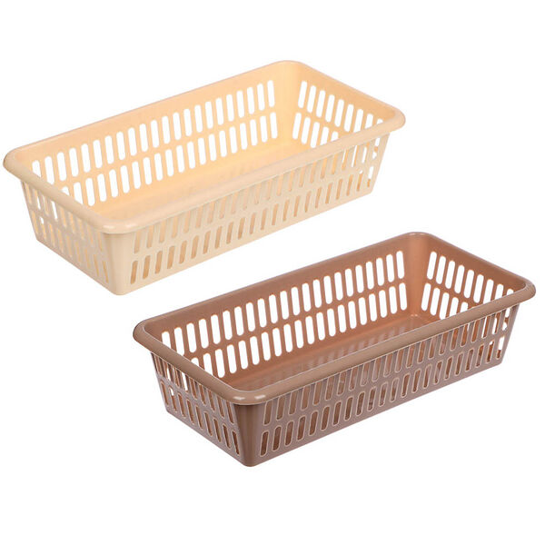 Корзинка универсальная 0,6л, 20х10х4,8см, пластик в ассортименте