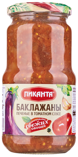 

Баклажаны печеные Пиканта в томатном соусе 520 г