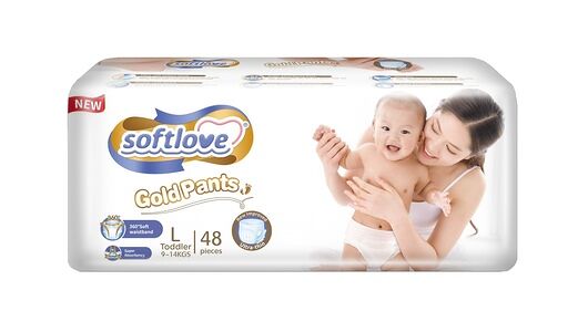 Подгузники-трусики Softlove Gold Pants L (9-14 кг.), 48 шт.