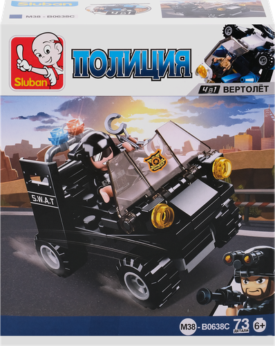 

Конструктор Sluban Полицейский транспорт Арт. M38-B0638, в ассортименте
