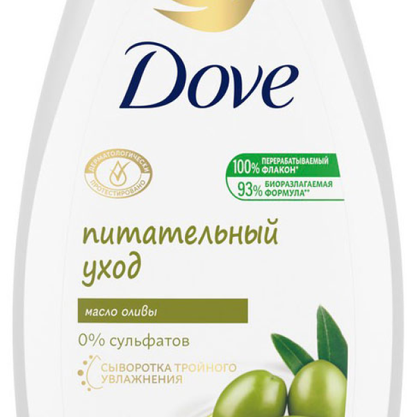 Крем-гель для душа Dove Питательный уход с маслом оливы