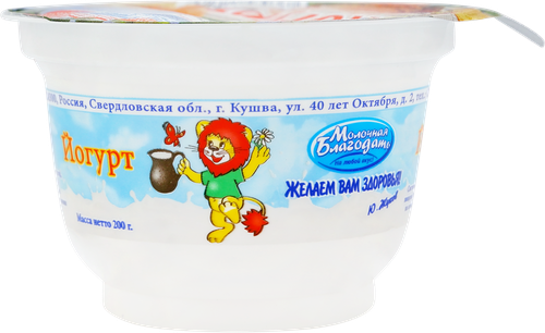 

Йогурт Молочная Благодать с персиком 2.5% 200 г