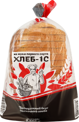 

Хлеб формовой Хлебный дом Пшеничный 1-го сорта в нарезке 600 г