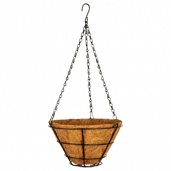 Кашпо подвесное Palisad с вкладышем из коковиты, 5.5л