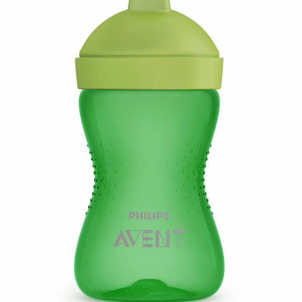 Чашка-непроливайка с твердым носиком, 300 мл. 18  мес+  зеленая, SCF804/03