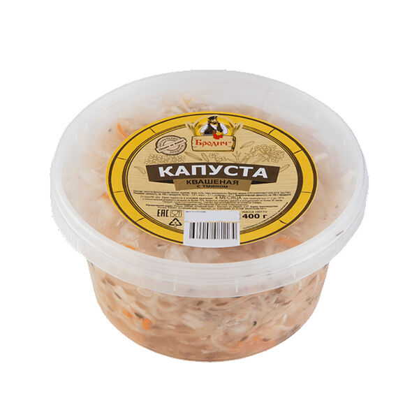Капуста квашеная БРОДИЧ, 400г