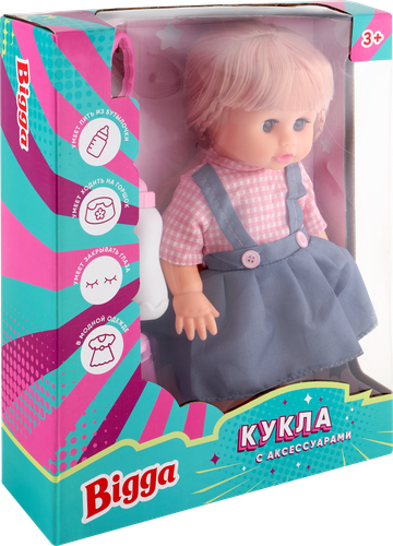

Набор игровой BIGGA Кукла с аксессуарами 5 предметов