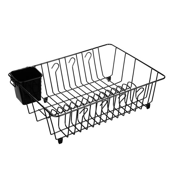 Vetta сушилка для посуды, 44,5х35х14см, сталь, пластик, черный цвет