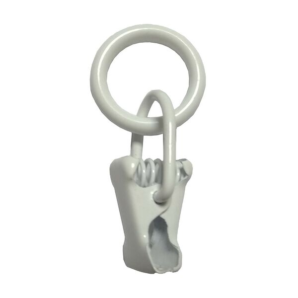 Зажимы Арт-Декор для второй направляющей 10 шт металл белый