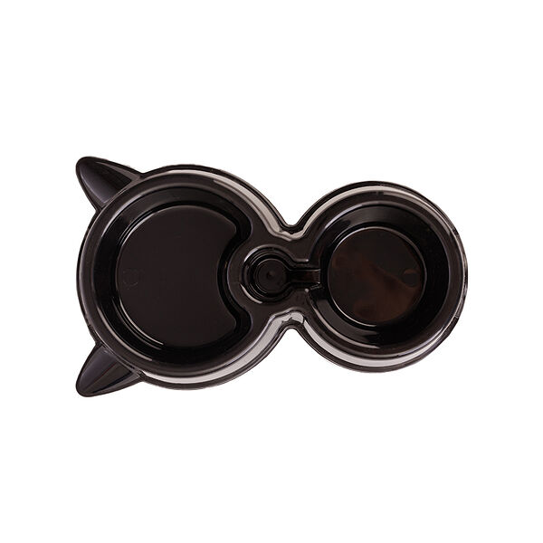 Миска-автопоилка для собак и кошек, 22,5х16 см, черная