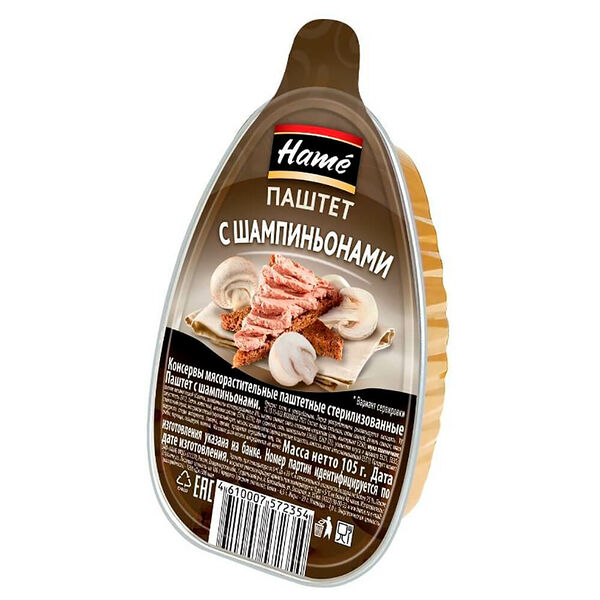 Паштет Hame 105г с шампиньонами лоток