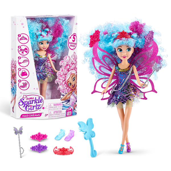 Набор игровой Zuru sparkle girlz Роскошные волосы  Hair Dreams Кукла  с сюрпризами