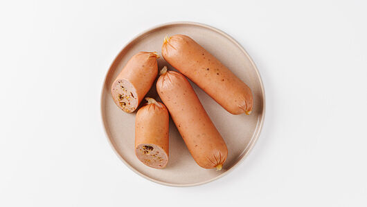 Сардельки с горчицей 