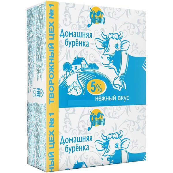 Продукт творожный Домашняя бурёнка 5%