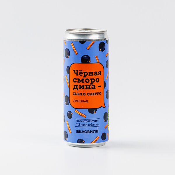 Лимонад Вкусвилл чёрная смородина - пало санто, 330 мл